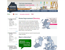 Tablet Screenshot of home-improvement-directory.co.uk